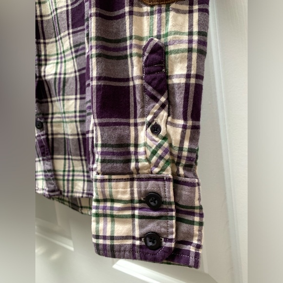SUPERDRY super good purple plaid flannel - Picture 2 of 12